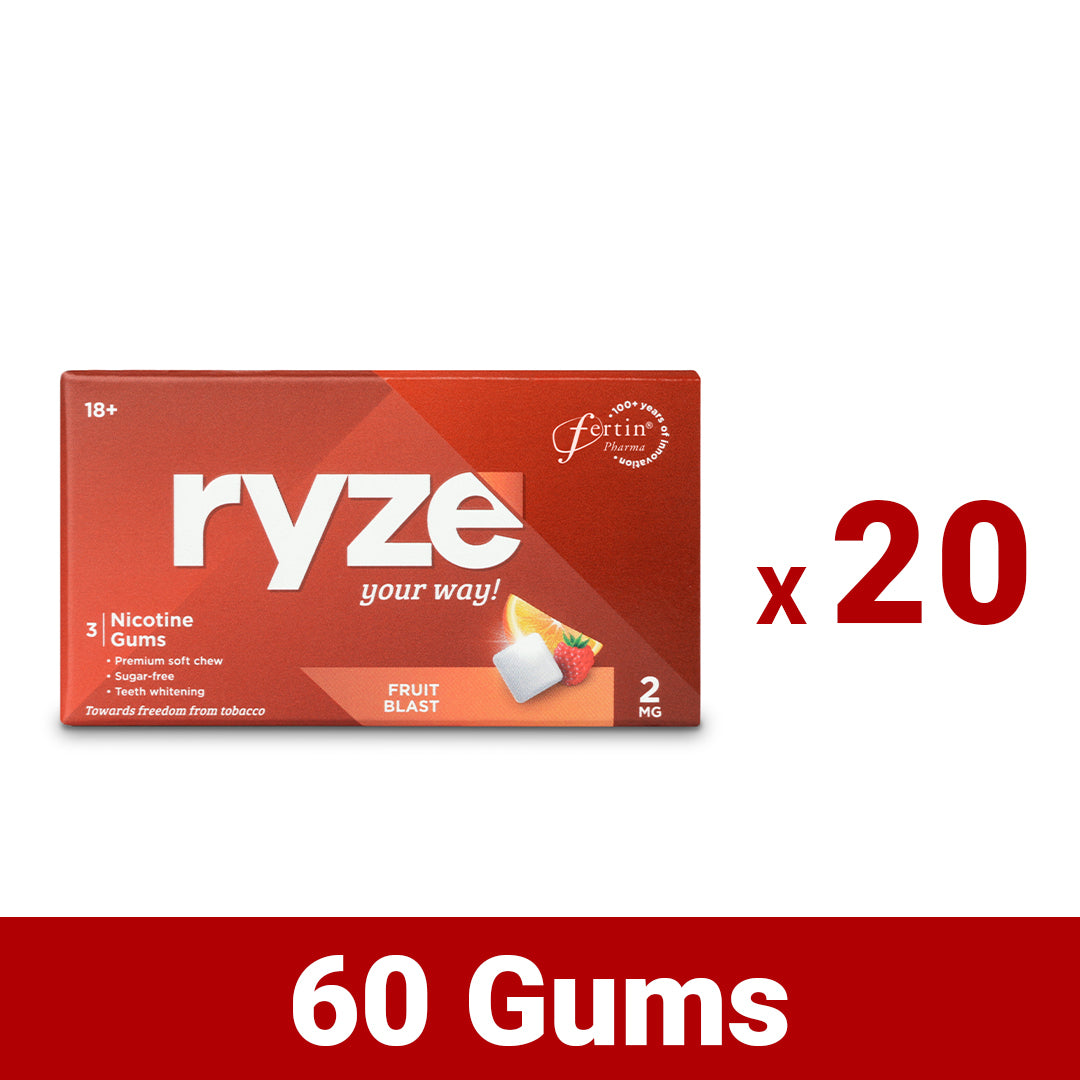 RYZE Gums Fruit Blast Flavor - 2mg