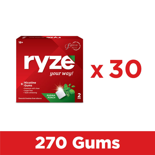 RYZE Gums Pudina Punch Flavor - 2mg